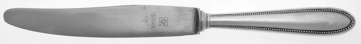 Pearl (Silverplate) Dessert Knife with Stainless Blade by WMF Flatware-1