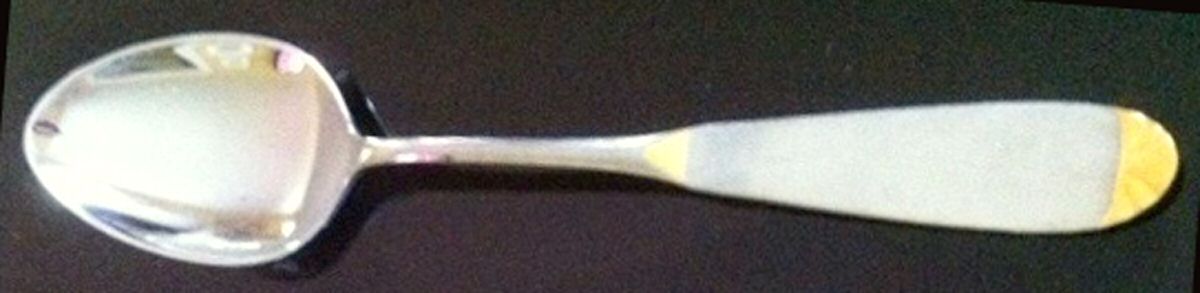 Prisma Gold (Stainless, Gold Accent) Place/Oval Soup Spoon by WMF Flatware-1