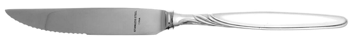 Rom (Silverplate) Steak Knife Individual Hollow, Serrate HC by WMF Flatware-1