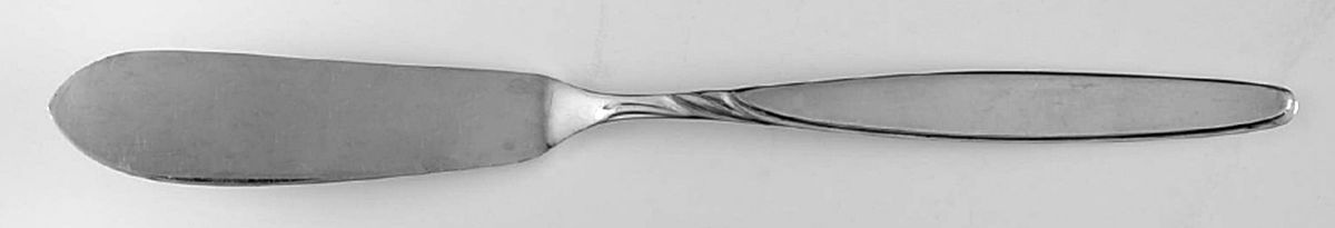 Rom (Silverplate) Large Flat Handle Butter Spreader by WMF Flatware-1
