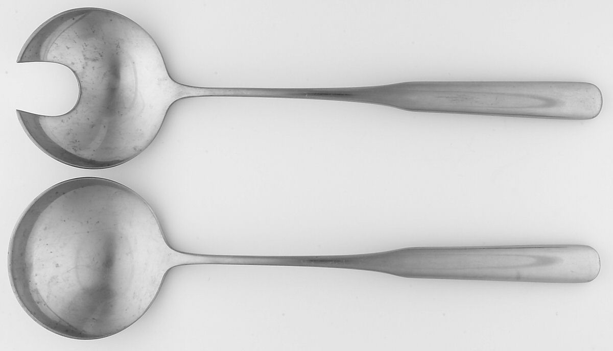 Salzburg (Stainless, Japan) (2 Pc) Solid Salad Set by WMF Flatware-1