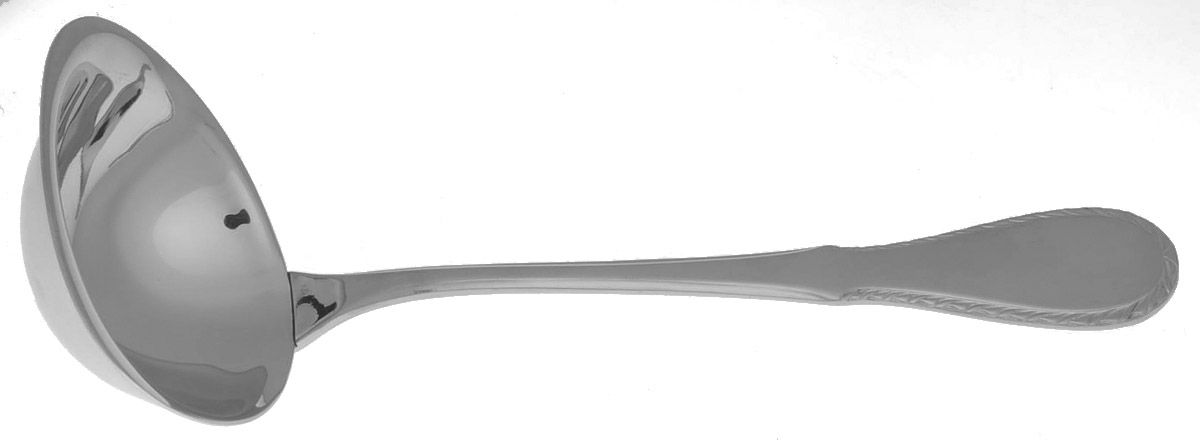 Serena (Stainless, Rope Edge) Solid Gravy Ladle by WMF Flatware-1