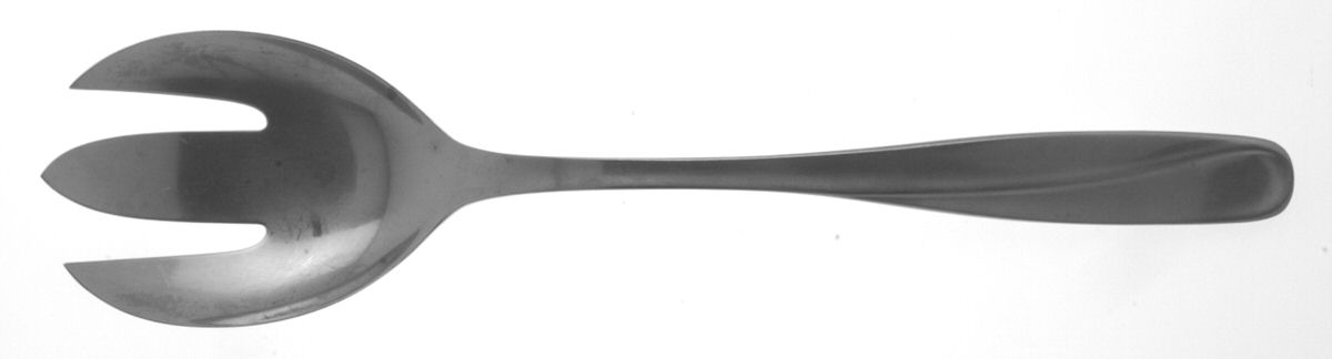Serena (Stainless, Wave Design) Solid Salad Serving Fork by WMF Flatware-1