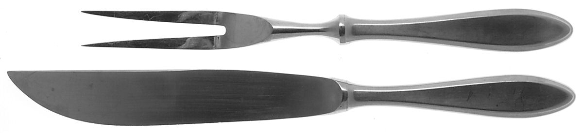 Shadowpoint (Stainless) Small Stainless Blade 2-Piece Steak Carving Set by WMF Flatware-1