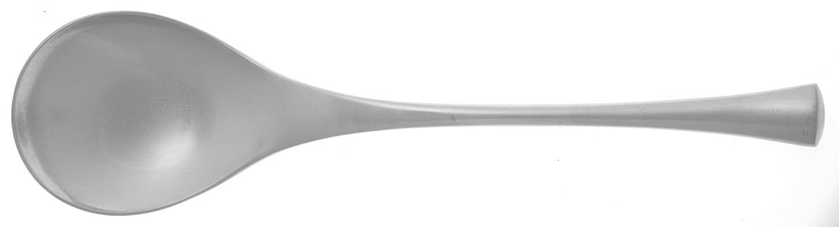 Spoleto (Stainless) Solid Salad Serving Spoon by WMF Flatware-1