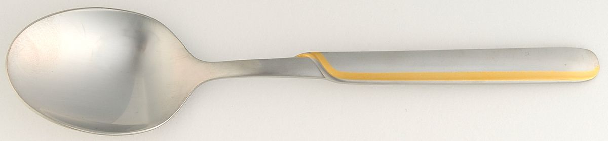 Stylar Gold (Stainless, Gold Accent) Place/Oval Soup Spoon by WMF Flatware-1