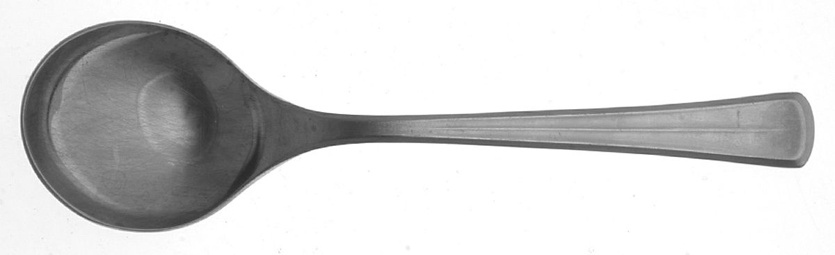 Stuart (Stainless, Flat-Round Tip) Round Bowl Soup Spoon (Cream Soup) by WMF Flatware-1