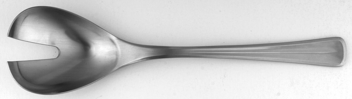Stuart (Stainless, Flat-Round Tip) Solid Salad Serving Fork by WMF Flatware-1