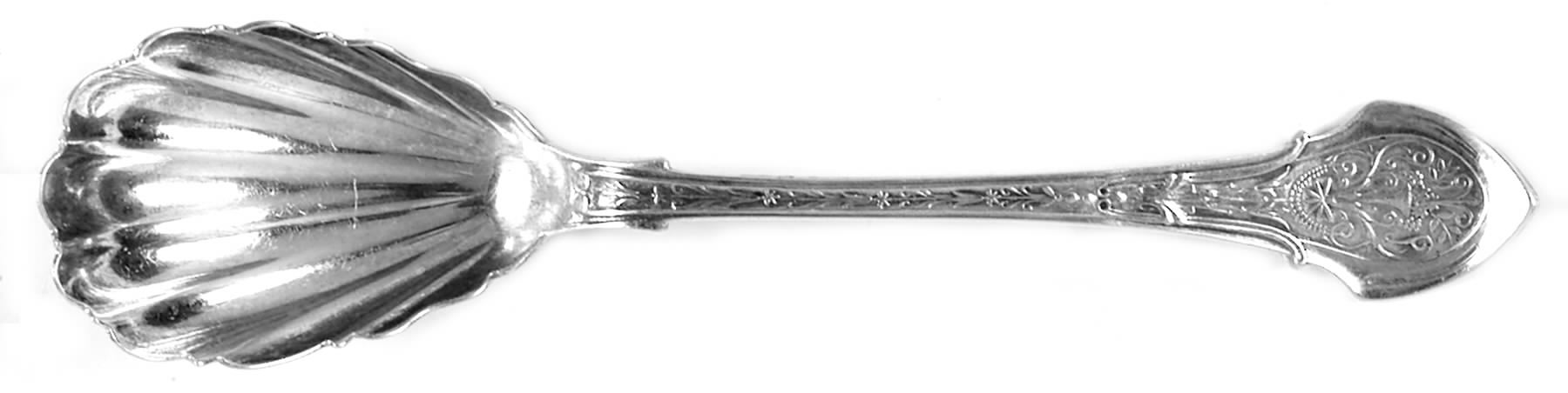 Angelo (Sterling, 1875) Sugar Shell Spoon by Wood & Hughes-1