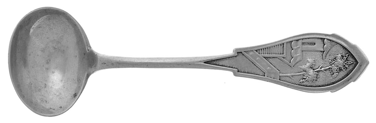 Celestial (Sterling, 1870) Master Salt Spoon by Wood & Hughes-1