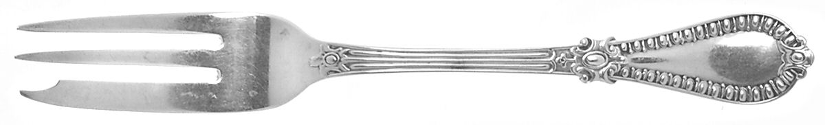 Gadroon (Sterling, 1860) Individual Pie Fork by Wood & Hughes-1