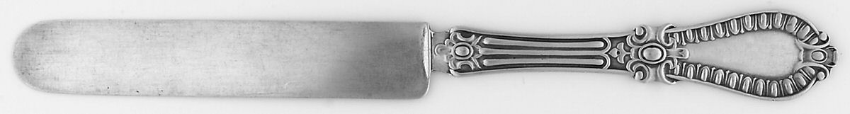 Gadroon (Sterling, 1860) Solid Tea/Child Knife by Wood & Hughes-1