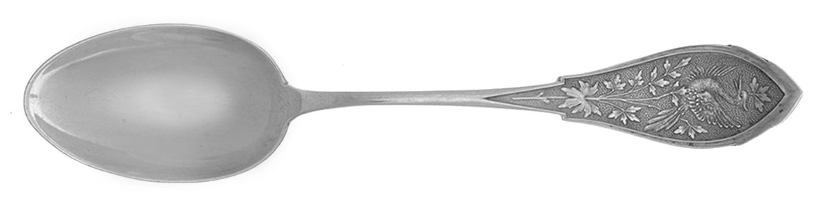 Japanese (Sterling, 1870) Teaspoon by Wood & Hughes-1