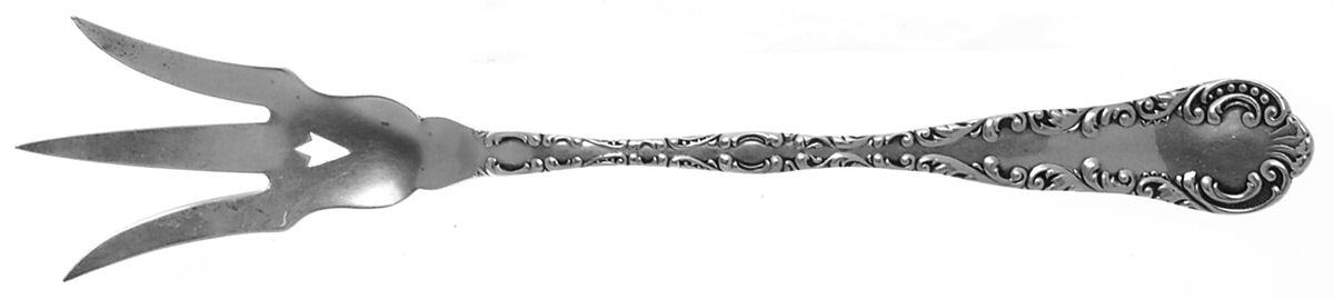Louis XV (Sterling, 1880) Large Lettuce Serving Fork by Wood & Hughes-1
