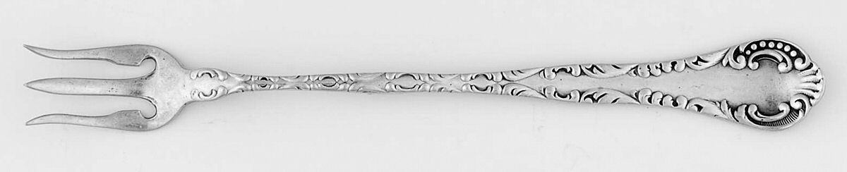 Louis XV (Sterling, 1880) Oyster Fork by Wood & Hughes-1