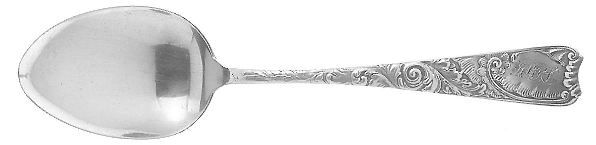 Luxembourg (Sterling) Tablespoon (Serving Spoon) by Wood & Hughes-1