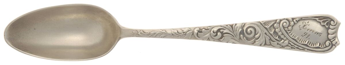 Luxembourg (Sterling) Orange Spoon by Wood & Hughes-1