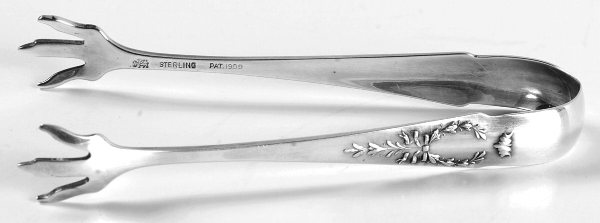 Madam Jumel (Sterling, 1908) Small Sugar Tongs by Whiting Manf Co-1
