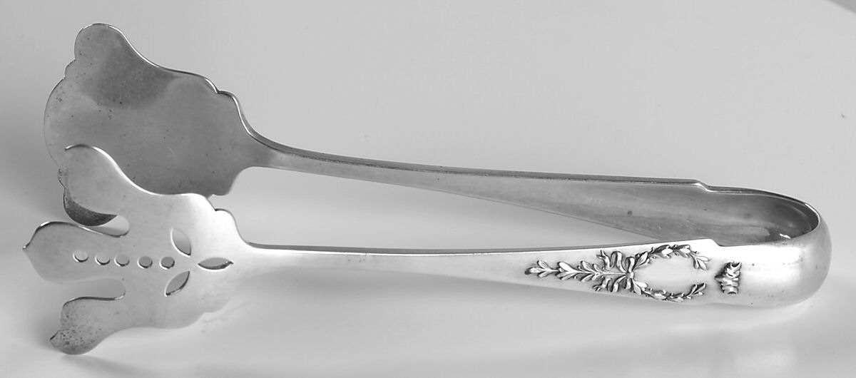 Madam Jumel (Sterling, 1908) Large Solid Sandwich Tongs by Whiting Manf Co-1