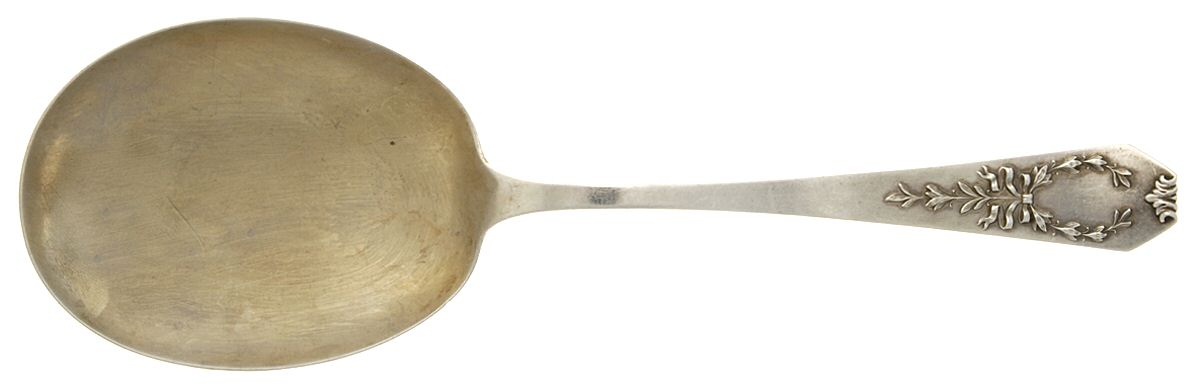 Madam Jumel (Sterling, 1908) Large Solid Berry/Casserole Spoon by Whiting Manf Co-1
