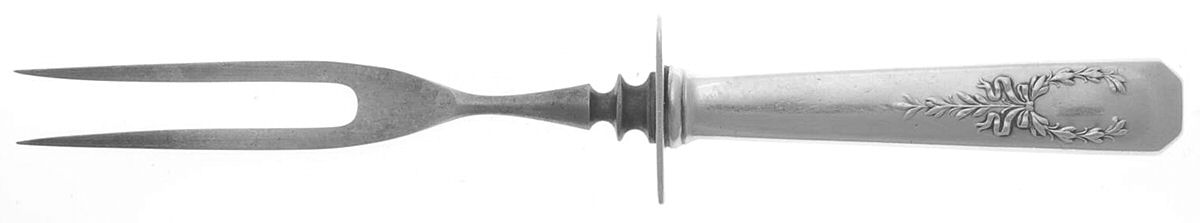 Madam Jumel (Sterling, 1908) Individual 2-Prong Silverplate Bird Fork by Whiting Manf Co-1