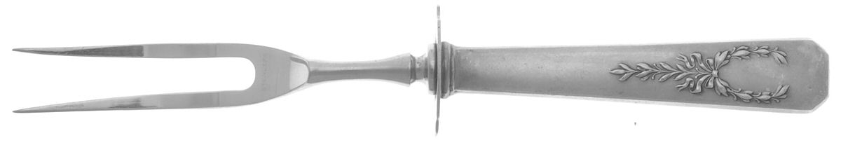 Madam Jumel (Sterling, 1908) Small Steak Carving Fork with Stainless Prongs by Whiting Manf Co-1