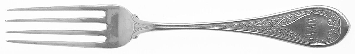 Marguerite (Sterling, 1880) Monogram Fork by Wood & Hughes-1