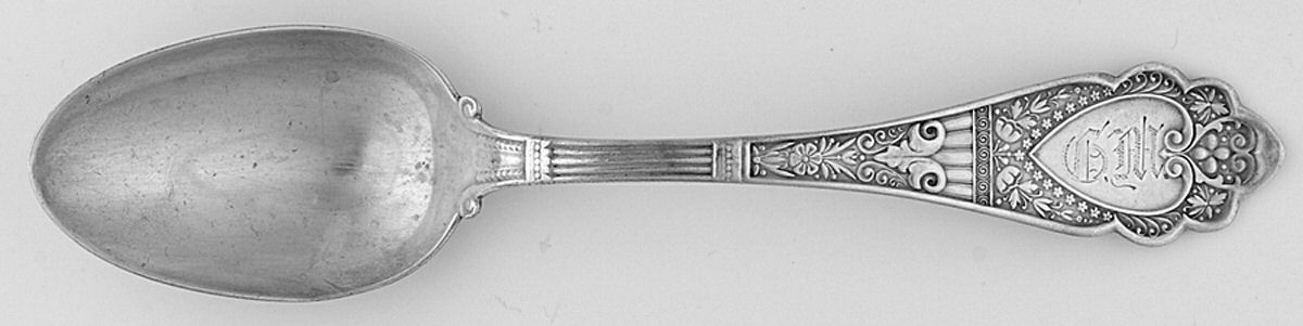 Murillo (Sterling, 1875) Spoon-Dessert/Oval Soup by Wood & Hughes-1