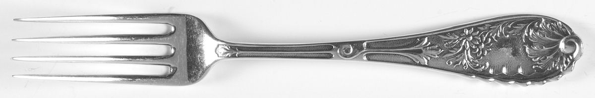 Undine (Sterling, 1888) Solid Youth Tea Fork by Wood & Hughes-1