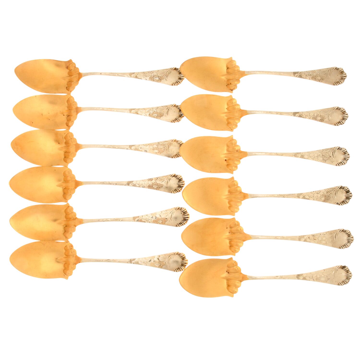 Victoria No. 80 (Sterling, 1885) Ice Cream Spoon Individual by Wood & Hughes-1