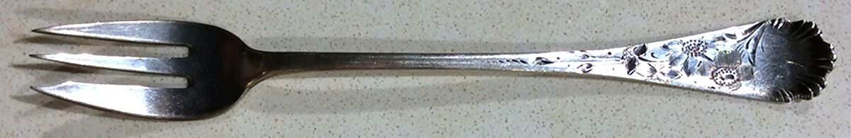 Victoria No. 80 (Sterling, 1885) Oyster Fork by Wood & Hughes-1