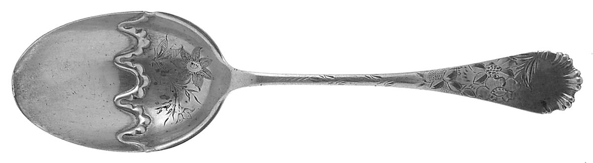Victoria No. 80 (Sterling, 1885) Preserve Spoon by Wood & Hughes-1