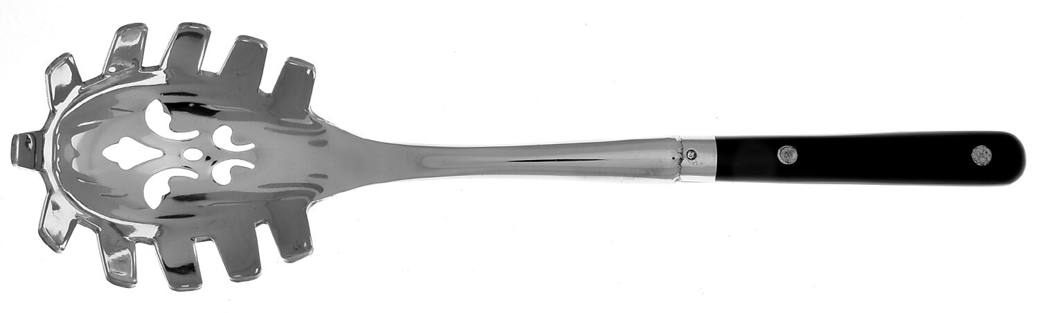Mardi Gras-Black (Stainless) Pasta Server with Stainless Bowl HC by Washington Forge-1