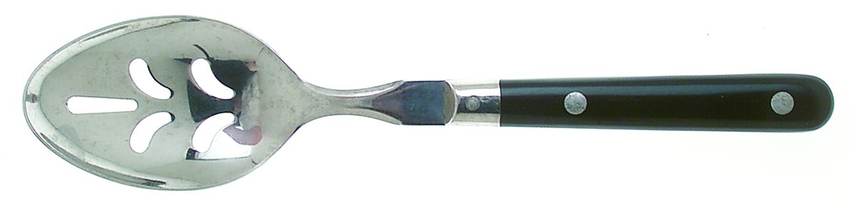Mardi Gras-Black (Stainless) Pierced Tablespoon (Serving Spoon) by Washington Forge-1
