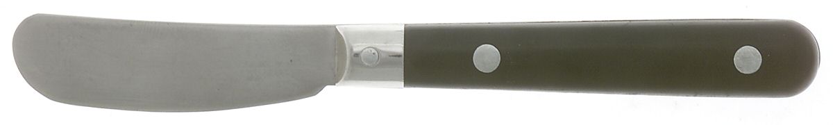 Mardi Gras-Black (Stainless) Butter Spreader Hollow Hdl-Paddle/Stainless Blade by Washington Forge-1