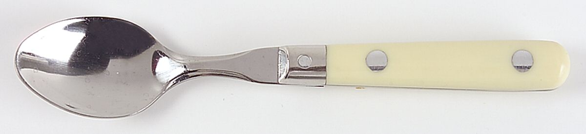 Mardi Gras-Cream-Vanilla (Stainless) Demitasse Spoon by Washington Forge-1