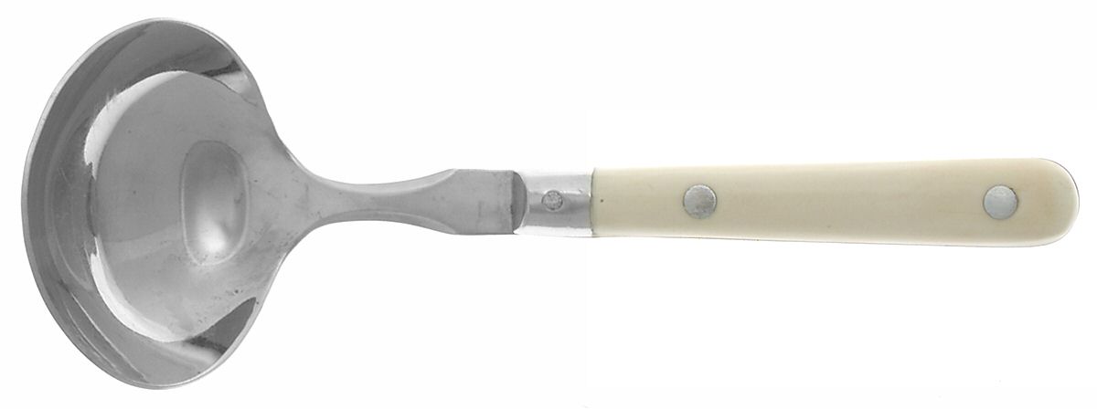 Mardi Gras-Cream-Vanilla (Stainless) Solid Gravy Ladle by Washington Forge-1