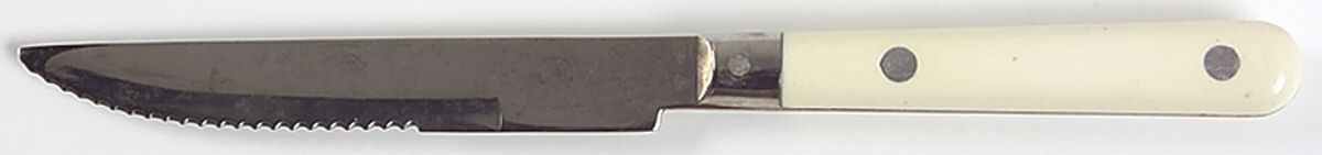 Mardi Gras-Cream-Vanilla (Stainless) Individual Steak Knife Hollow Handle by Washington Forge-1