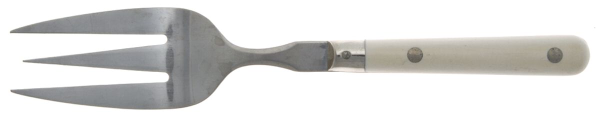 Mardi Gras-Cream-Vanilla (Stainless) Medium Solid Cold Meat Serving Fork by Washington Forge-1