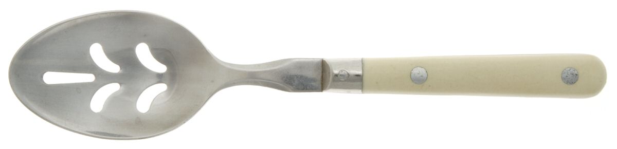 Mardi Gras-Cream-Vanilla (Stainless) Pierced Tablespoon (Serving Spoon) by Washington Forge-1