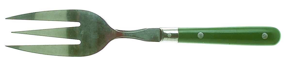 Mardi Gras-Green (Hunter) Medium Solid Cold Meat Serving Fork by Washington Forge-1