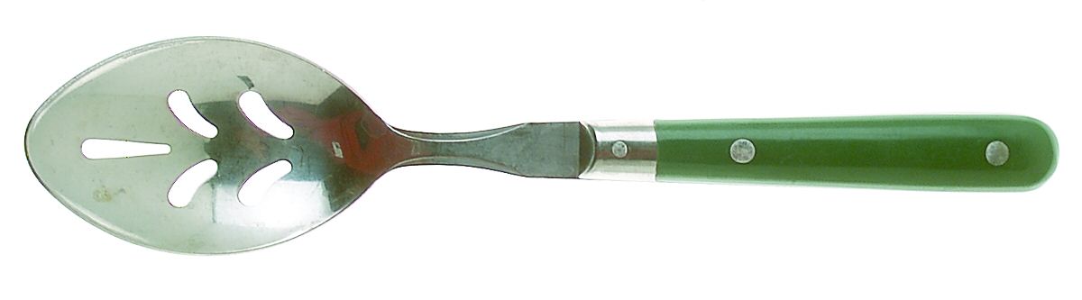 Mardi Gras-Green (Hunter) Pierced Tablespoon (Serving Spoon) by Washington Forge-1