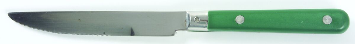 Mardi Gras-Green (Hunter) Individual Steak Knife Hollow Handle by Washington Forge-1