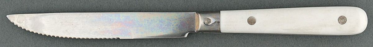 Mardi Gras-Gray (Stainless) Individual Steak Knife Hollow Handle by Washington Forge-1