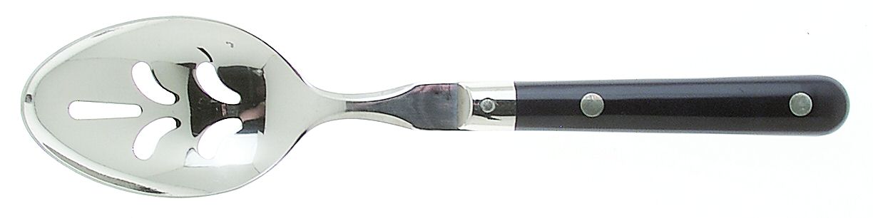 Mardi Gras-Navy-Cobalt (Stainless) Pierced Tablespoon (Serving Spoon) by Washington Forge-1