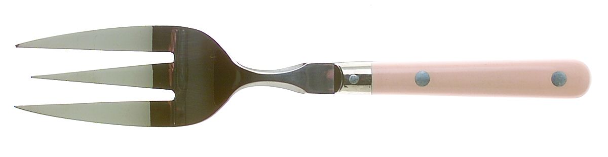Mardi Gras-Peach (Stainless) Medium Solid Cold Meat Serving Fork by Washington Forge-1