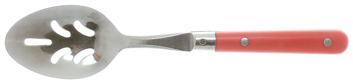 Mardi Gras-Red (Stainless) Pierced Tablespoon (Serving Spoon) by Washington Forge-1