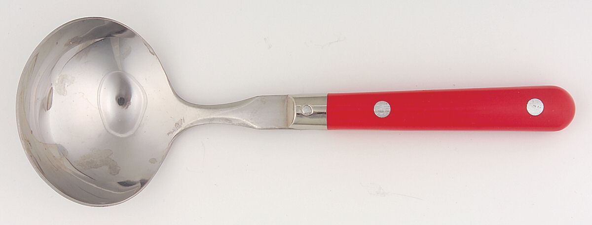 Mardi Gras-Red (Stainless) Solid Gravy Ladle by Washington Forge-1