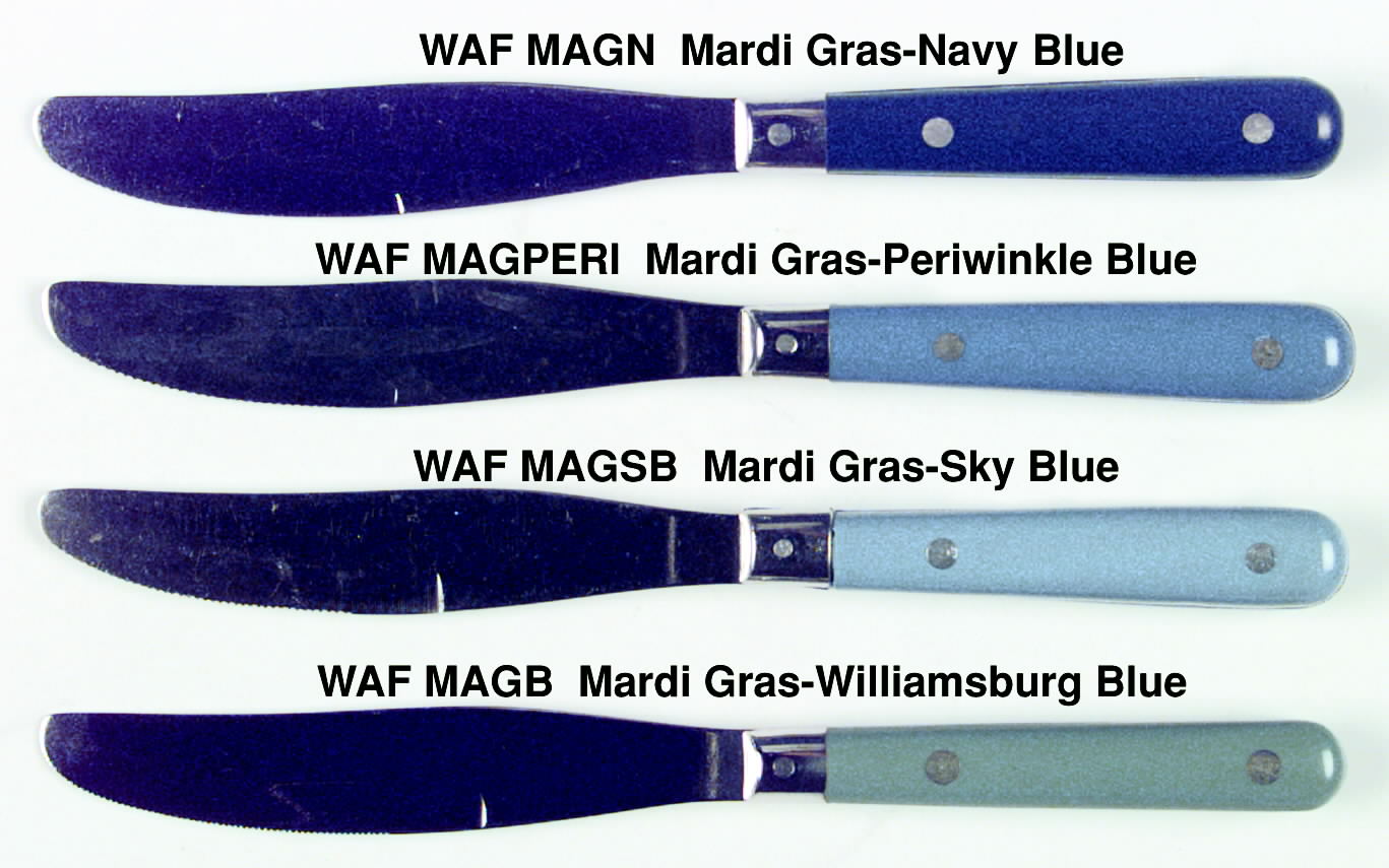 Mardi Gras-Sky Blue (Stainless) Modern Hollow Knife by Washington Forge-1