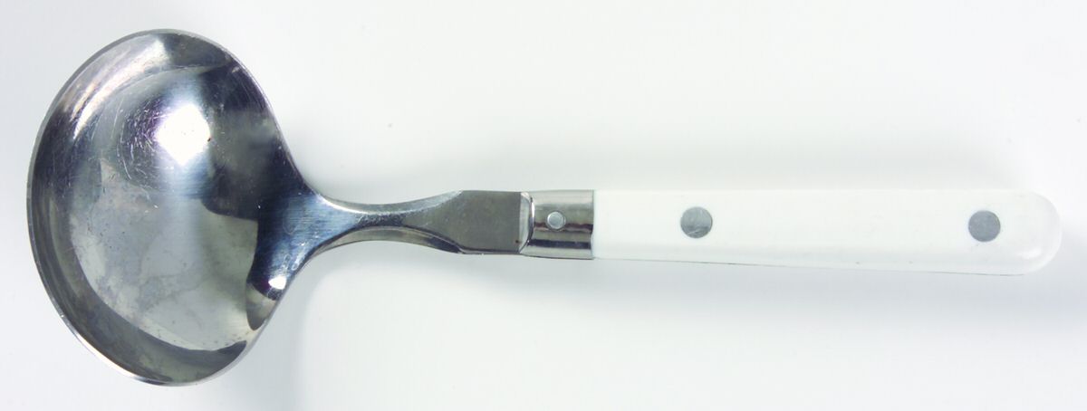Mardi Gras-White (Stainless) Solid Gravy Ladle by Washington Forge-1